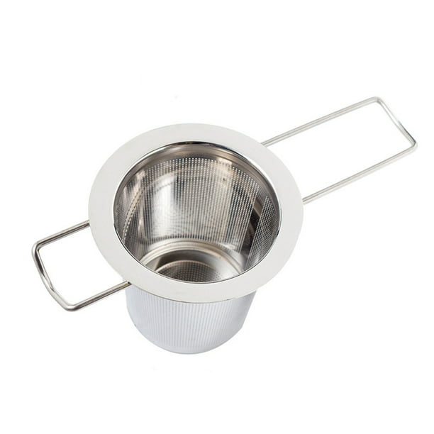 Stainless Steel Mesh Tea Infuser Metal Cup Strainer Loose Leaf Filter w/ Li 